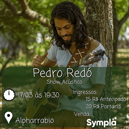 Pedro Redó ao vivo no Alpharrabio