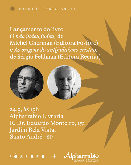 Conversa de Livraria com os professores Dr. Michel Gherman e Dr. Sergio Alberto Feldman