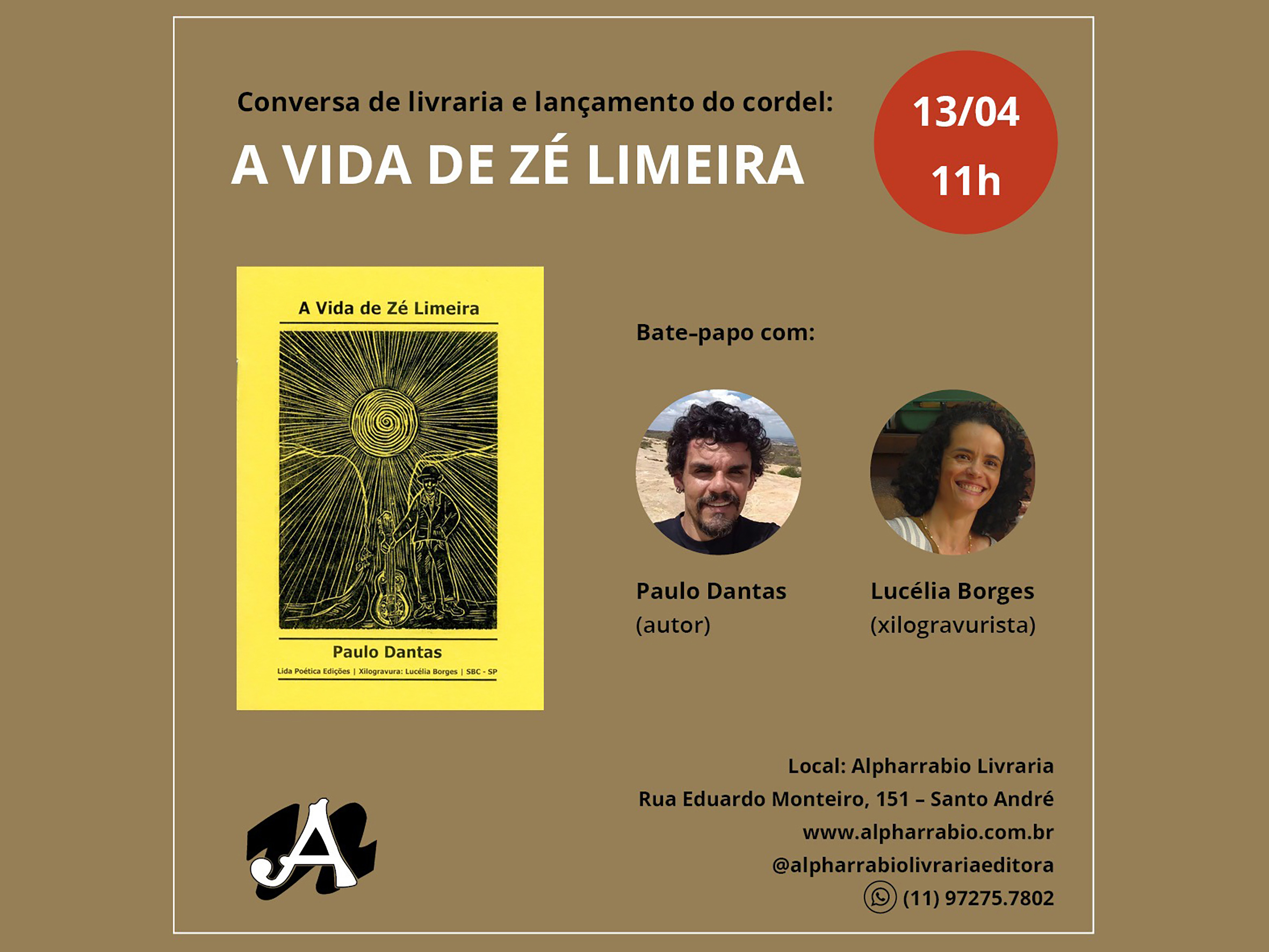 Lançamento do cordel “A Vida de Zé Limeira”