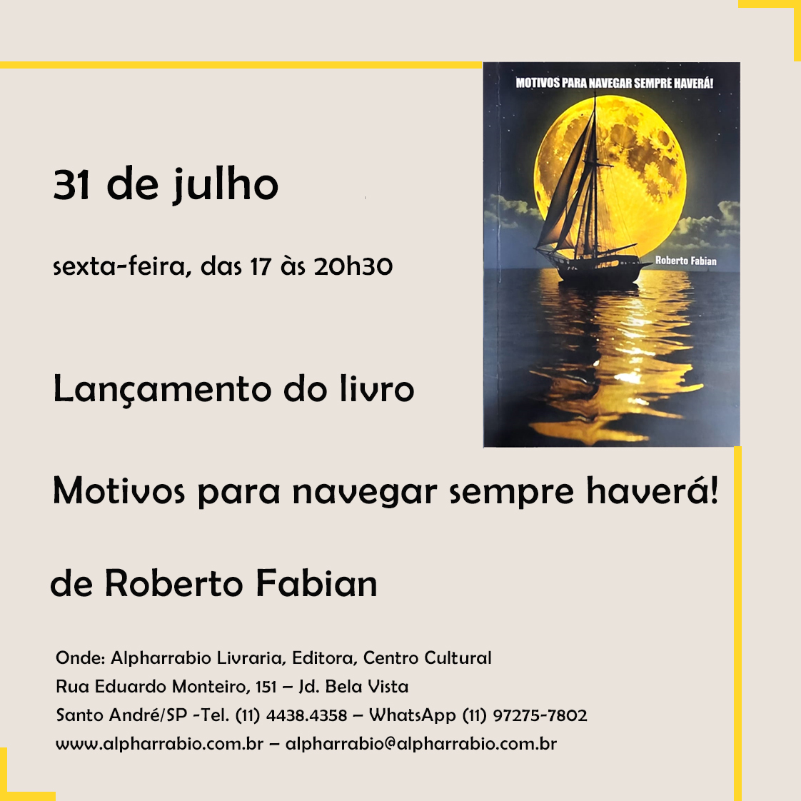 Motivos para navegar sempre haverá!
